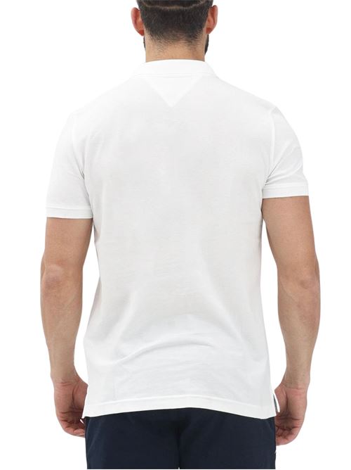Polo uomo ecru in cotone Tommy Jeans | DM0DM20676YBL